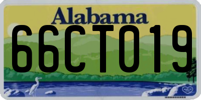 AL license plate 66CT019