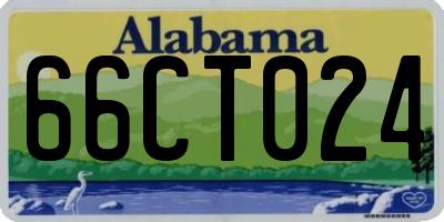 AL license plate 66CT024