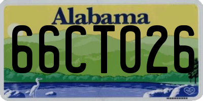 AL license plate 66CT026