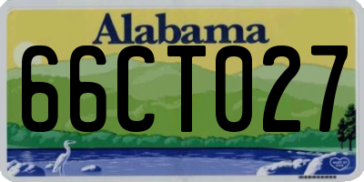 AL license plate 66CT027