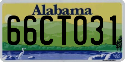 AL license plate 66CT031