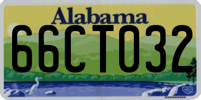AL license plate 66CT032