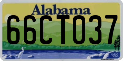 AL license plate 66CT037