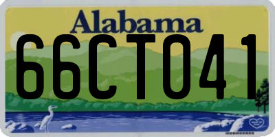 AL license plate 66CT041