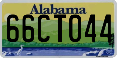 AL license plate 66CT044