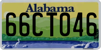AL license plate 66CT046