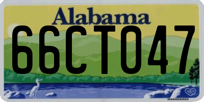 AL license plate 66CT047
