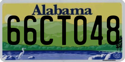 AL license plate 66CT048