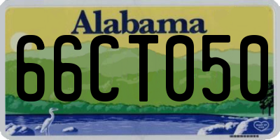 AL license plate 66CT050
