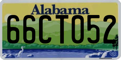 AL license plate 66CT052