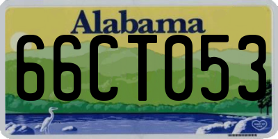 AL license plate 66CT053