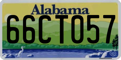 AL license plate 66CT057