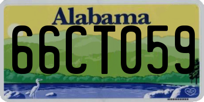 AL license plate 66CT059