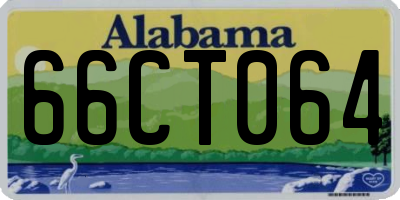 AL license plate 66CT064