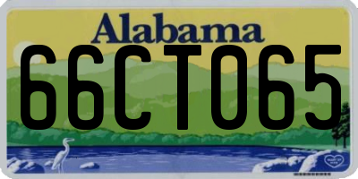 AL license plate 66CT065
