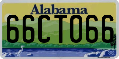 AL license plate 66CT066