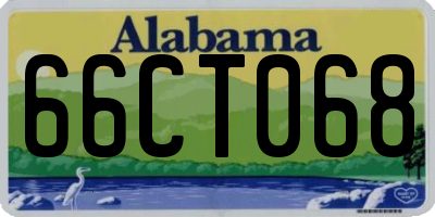 AL license plate 66CT068