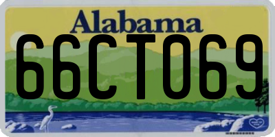 AL license plate 66CT069
