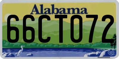 AL license plate 66CT072
