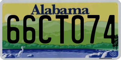 AL license plate 66CT074