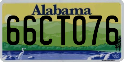 AL license plate 66CT076