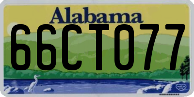AL license plate 66CT077