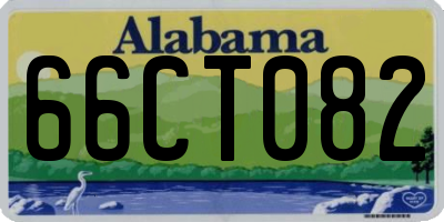 AL license plate 66CT082