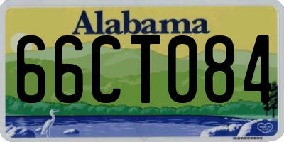 AL license plate 66CT084