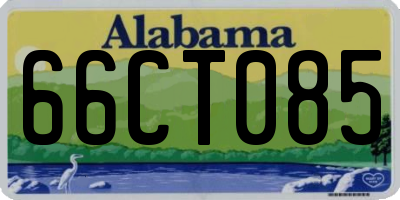 AL license plate 66CT085