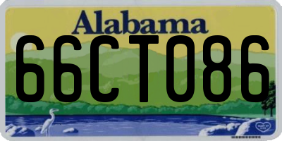 AL license plate 66CT086