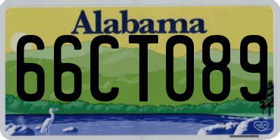 AL license plate 66CT089