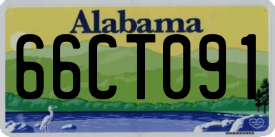 AL license plate 66CT091