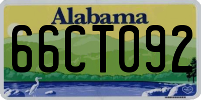 AL license plate 66CT092