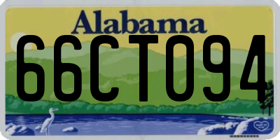 AL license plate 66CT094