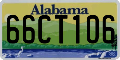 AL license plate 66CT106