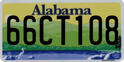 AL license plate 66CT108