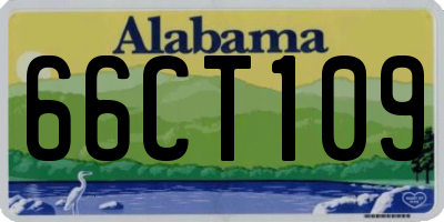 AL license plate 66CT109