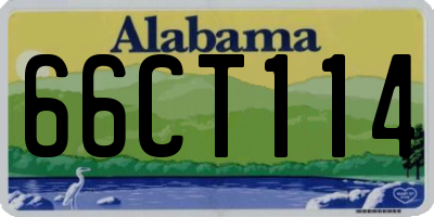 AL license plate 66CT114