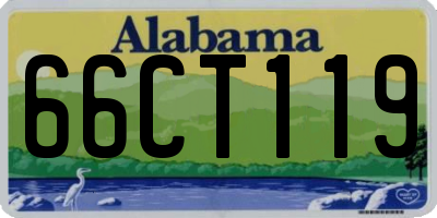 AL license plate 66CT119