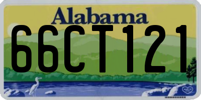AL license plate 66CT121