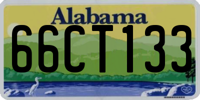 AL license plate 66CT133