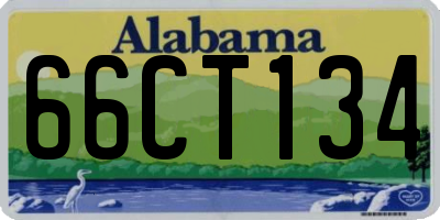 AL license plate 66CT134