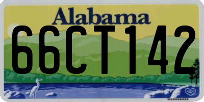 AL license plate 66CT142