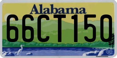 AL license plate 66CT150