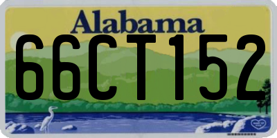 AL license plate 66CT152