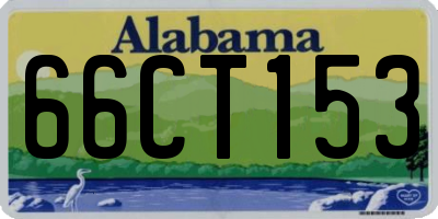 AL license plate 66CT153