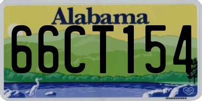 AL license plate 66CT154