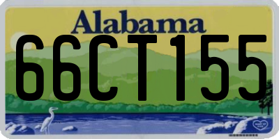 AL license plate 66CT155