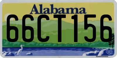 AL license plate 66CT156