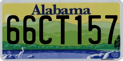 AL license plate 66CT157